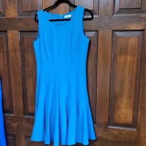 Calvin Klein Vibrant Blue Midi Dress